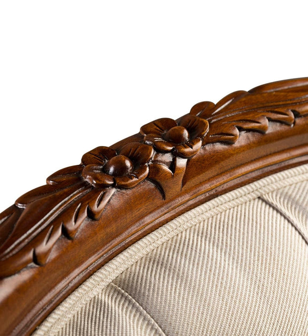 Poltrona in tessuto Vintage Grandfather Crema (4)