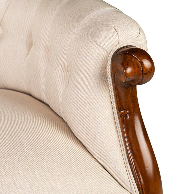 Poltrona in tessuto Vintage Grandfather Crema (5)