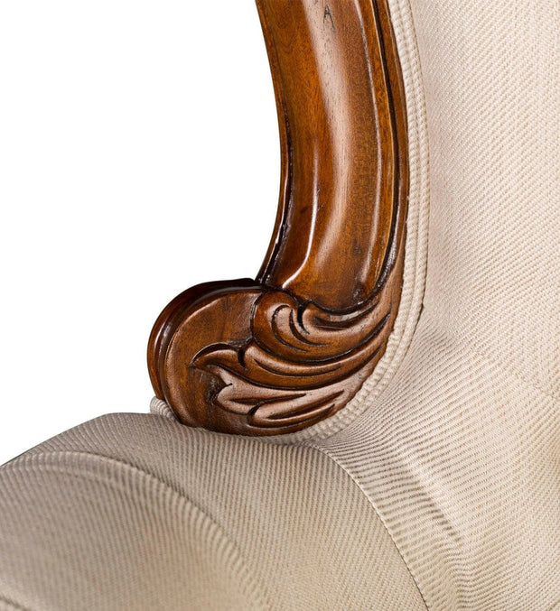 Poltrona in tessuto Vintage Grandfather Crema (7)