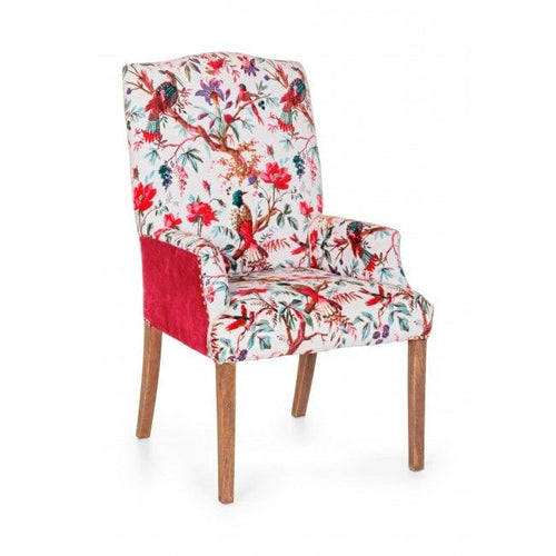 Bizzotto Poltrona in tessuto Violante Bird Multicolore