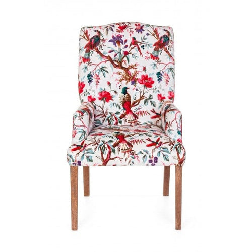 Bizzotto Poltrona in tessuto Violante Bird Multicolore