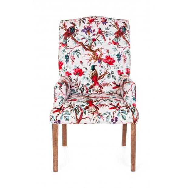 Bizzotto Poltrona in tessuto Violante Bird Multicolore