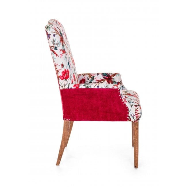 Bizzotto Poltrona in tessuto Violante Bird Multicolore