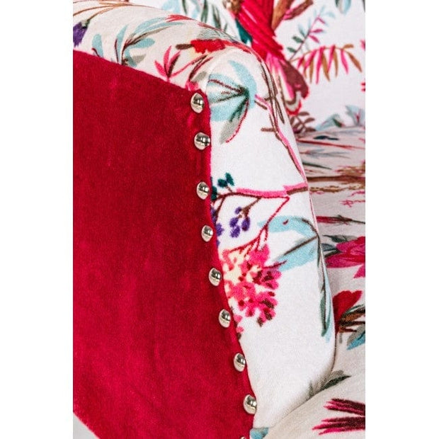 Bizzotto Poltrona in tessuto Violante Bird Multicolore