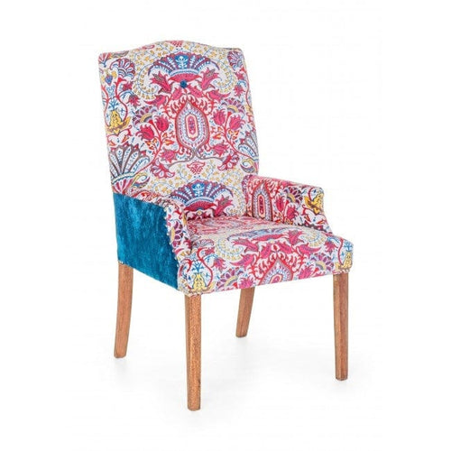 Bizzotto Poltrona in tessuto Violante Fruit Multicolore