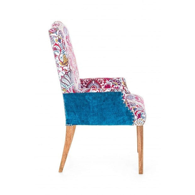 Bizzotto Poltrona in tessuto Violante Fruit Multicolore