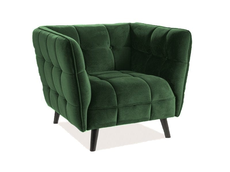 Signal Poltrona in Velluto Bellamy Verde
