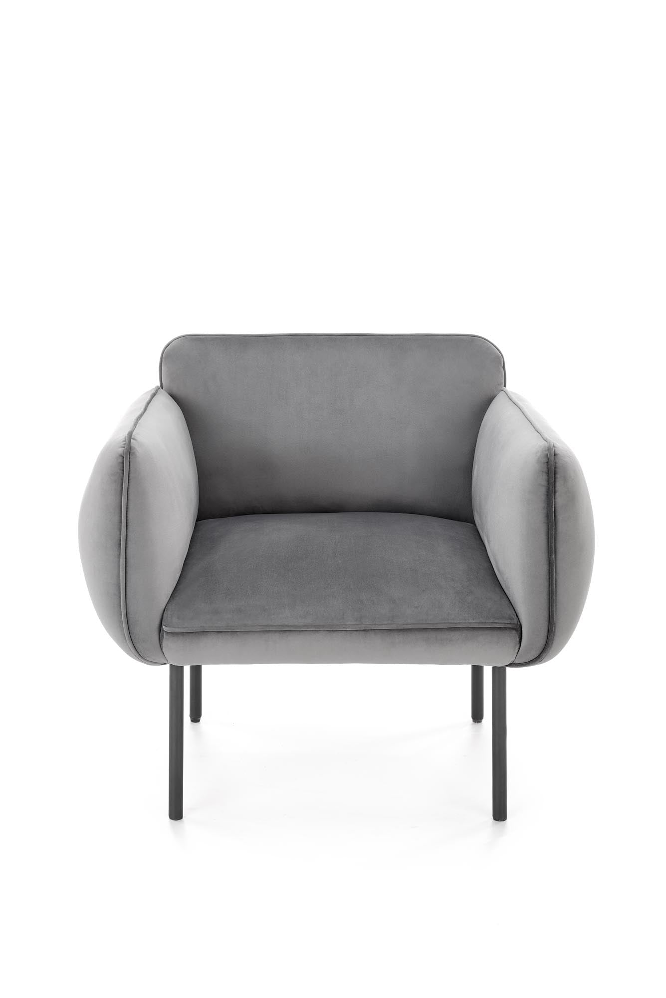 Halmar Poltrona in Velluto Brasen Grigio