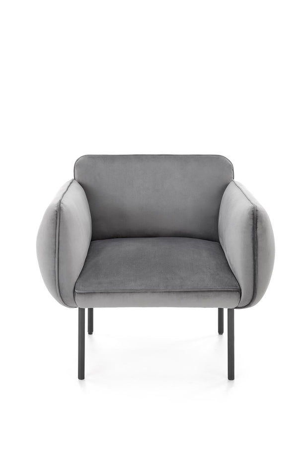 Halmar Poltrona in Velluto Brasen Grigio