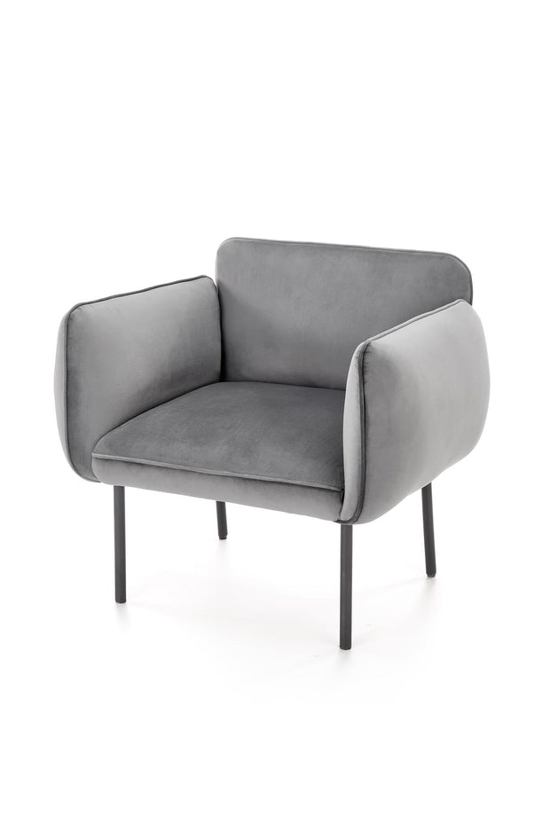 Halmar Poltrona in Velluto Brasen Grigio