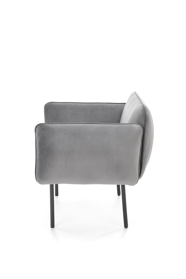 Halmar Poltrona in Velluto Brasen Grigio