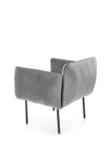 Halmar Poltrona in Velluto Brasen Grigio