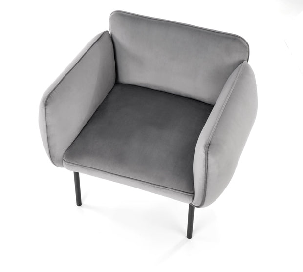 Halmar Poltrona in Velluto Brasen Grigio