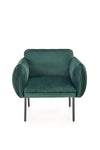 Halmar Poltrona in Velluto Brasen Verde