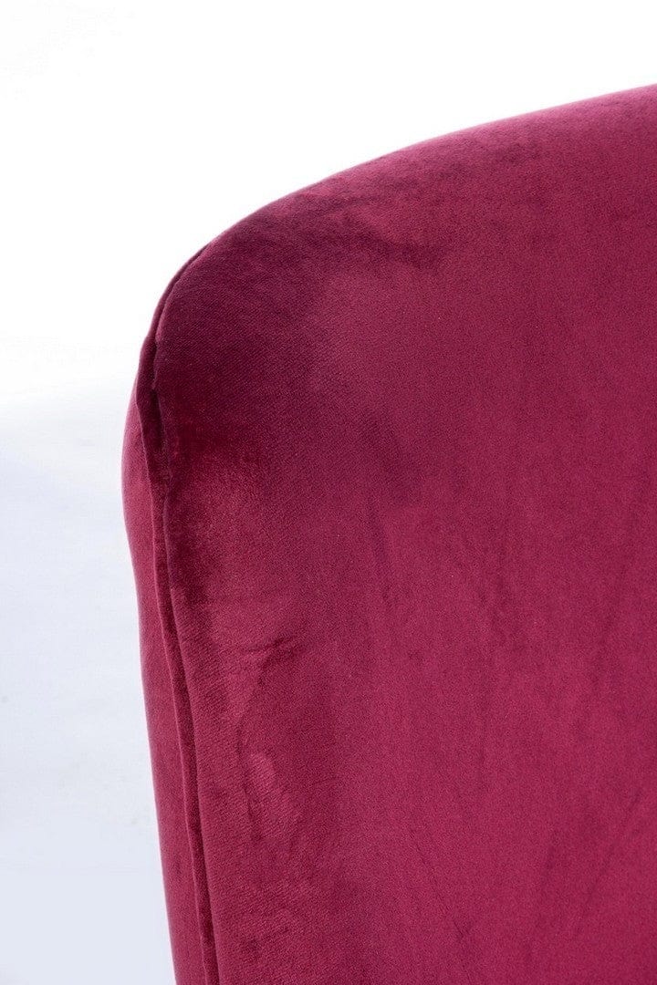 Bizzotto Poltrona in velluto Clelia Borgogna