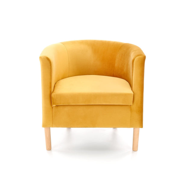 Halmar Poltrona in Velluto Cliffton II Giallo