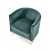 Halmar Poltrona in Velluto Cliffton II Verde
