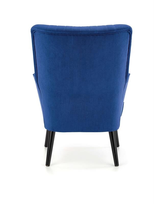 Halmar Poltrona in Velluto Delbert Blu