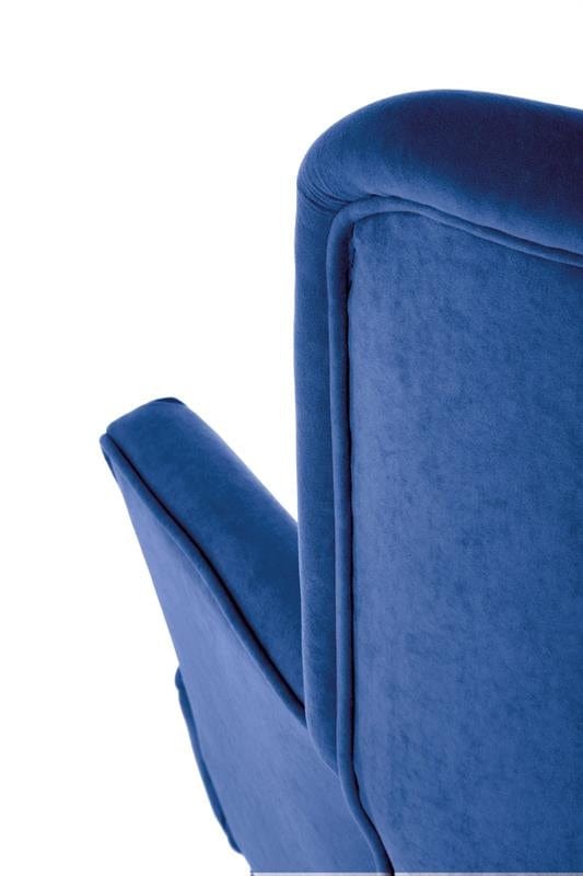 Halmar Poltrona in Velluto Delbert Blu