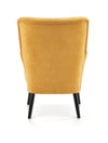 Halmar Poltrona in Velluto Delbert Giallo