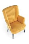 Halmar Poltrona in Velluto Delbert Giallo