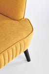 Halmar Poltrona in Velluto Delbert Giallo