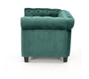 Halmar Poltrona in Velluto Eriksen Verde