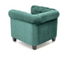 Halmar Poltrona in Velluto Eriksen Verde