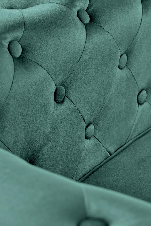 Halmar Poltrona in Velluto Eriksen Verde