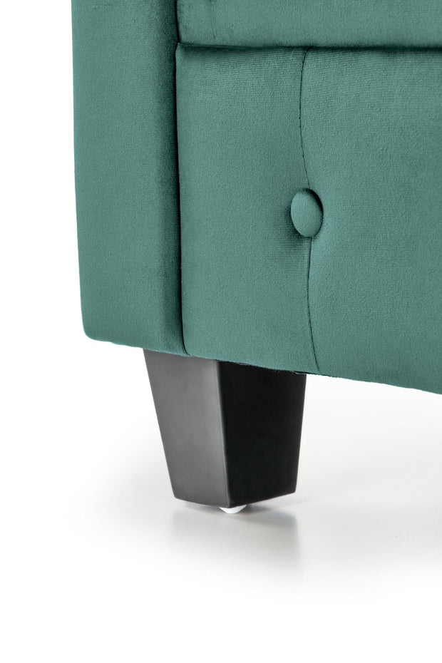 Halmar Poltrona in Velluto Eriksen Verde
