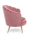 Bizzotto Poltrona in velluto Giliola Rosa