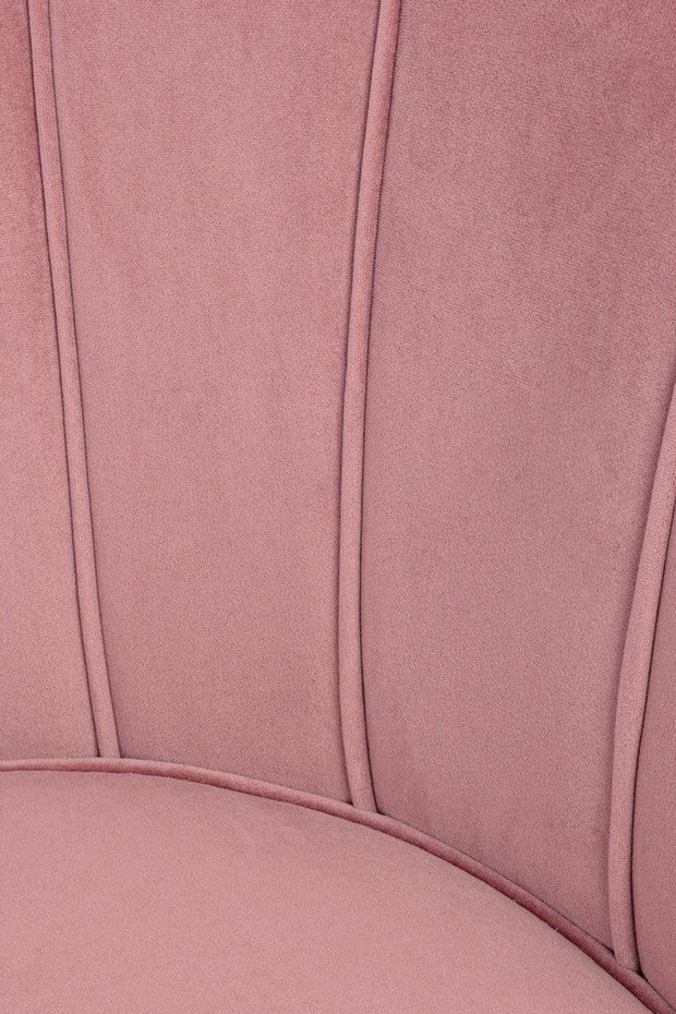 Bizzotto Poltrona in velluto Giliola Rosa