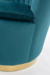 Bizzotto Poltrona in velluto Gilles Blu