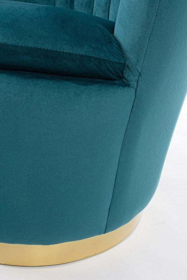 Bizzotto Poltrona in velluto Gilles Blu