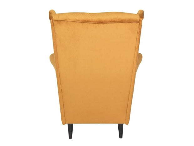 Signal Poltrona in Velluto Hartley Giallo