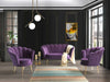 Poltrona in velluto Inci Violetto (1)