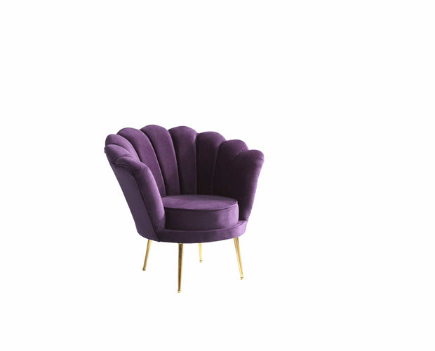 Poltrona in velluto Inci Violetto (3)