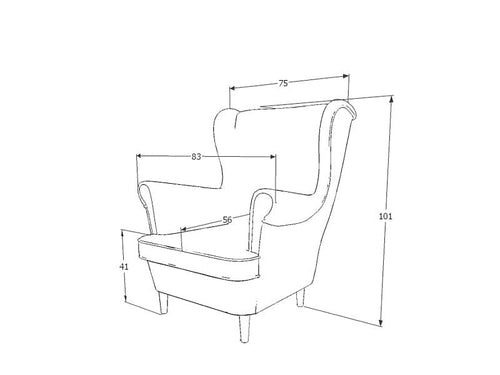 Signal Poltrona in Velluto Lordani Beige