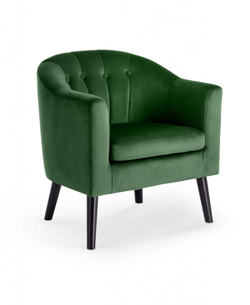 Halmar Poltrona in Velluto Marshton Verde