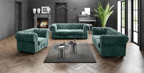 Poltrona in Velluto Mastera Blu (1)