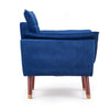 Halmar Poltrona in Velluto Renato Blu