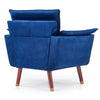 Halmar Poltrona in Velluto Renato Blu