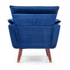 Halmar Poltrona in Velluto Renato Blu