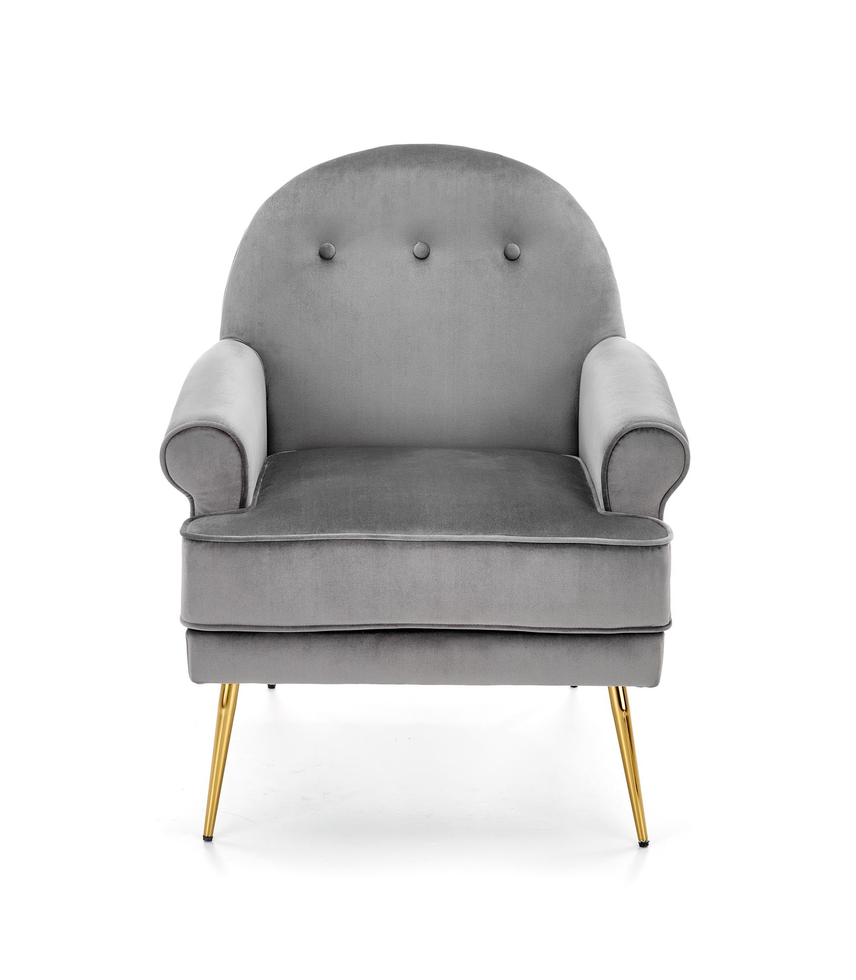 Halmar Poltrona in Velluto Sandrro Grigio