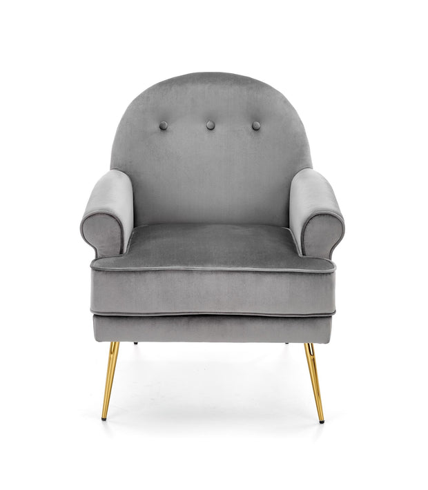 Halmar Poltrona in Velluto Sandrro Grigio