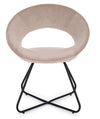 Bizzotto Poltrona in velluto Vanity Cappuccino