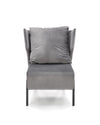 Halmar Poltrona in Velluto Vicentt Grigio