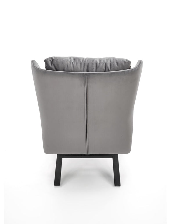 Halmar Poltrona in Velluto Vicentt Grigio