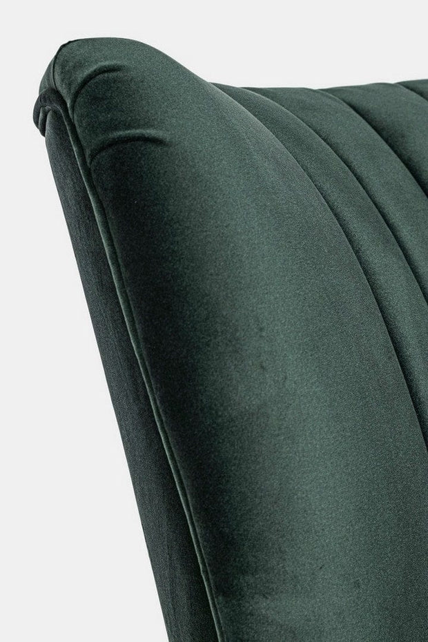 Bizzotto Poltrona in velluto Virna Verde