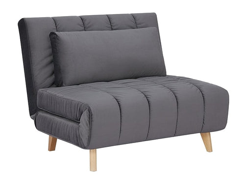 Signal Poltrona Letto in velluto Binali Grigio